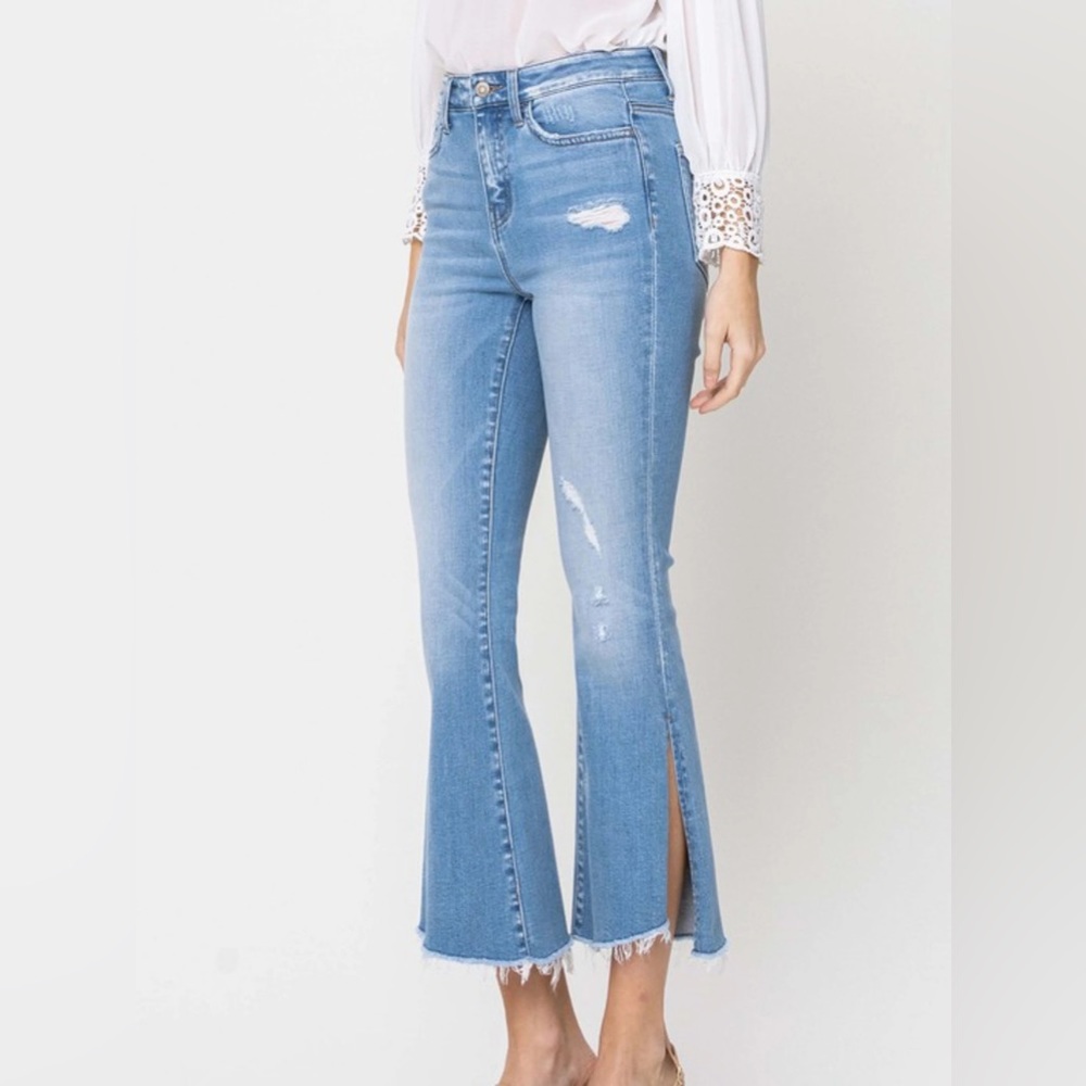 Flying Monkey side slit crop jeans size 29